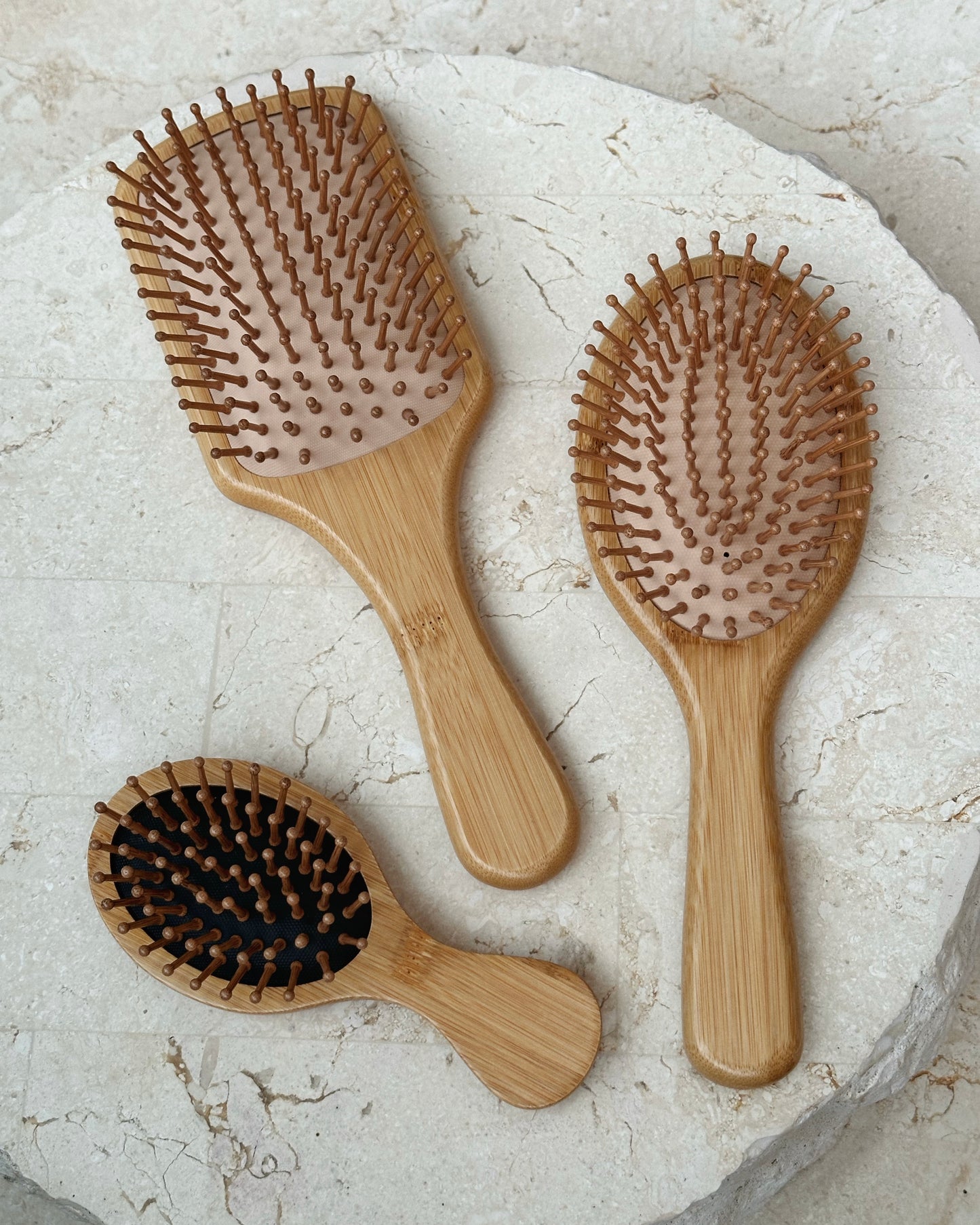 BAMBOO MASSAGE HAIR BRUSH - BUNDLE