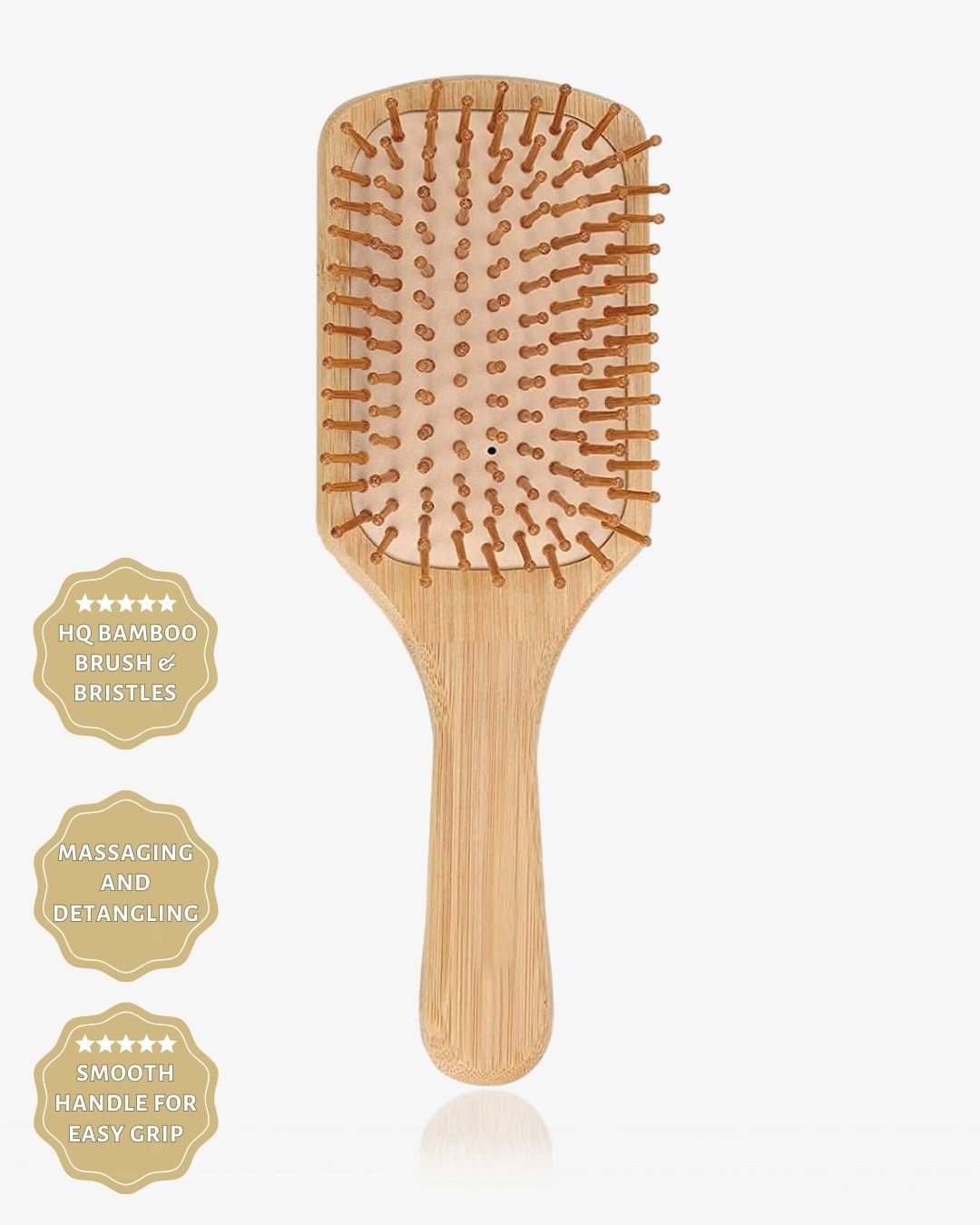 LARGE BAMBOO PADDLE MASSAGE HAIR BRUSH