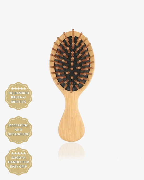 MINI BAMBOO MASSAGE HAIR BRUSH